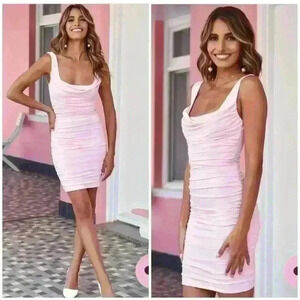 Hello Molly Pink Mini Dress